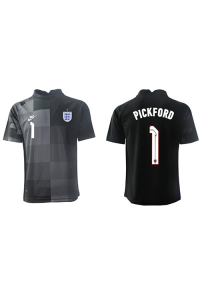 Fotbalové Dres Anglie Jordan Pickford #1 Brankářské Domácí Oblečení MS 2022 Krátký Rukáv